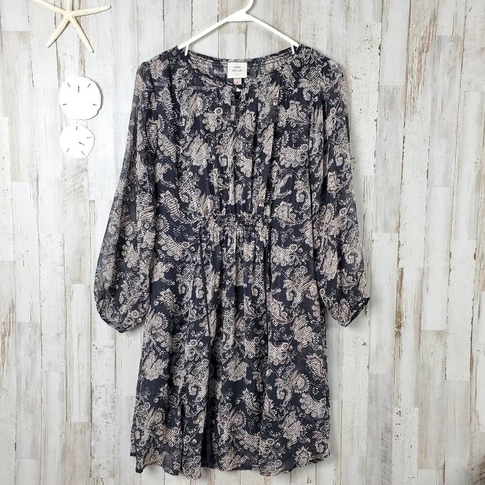 Knox Rose Midi Casual Everyday Dress Size Medium Women Black